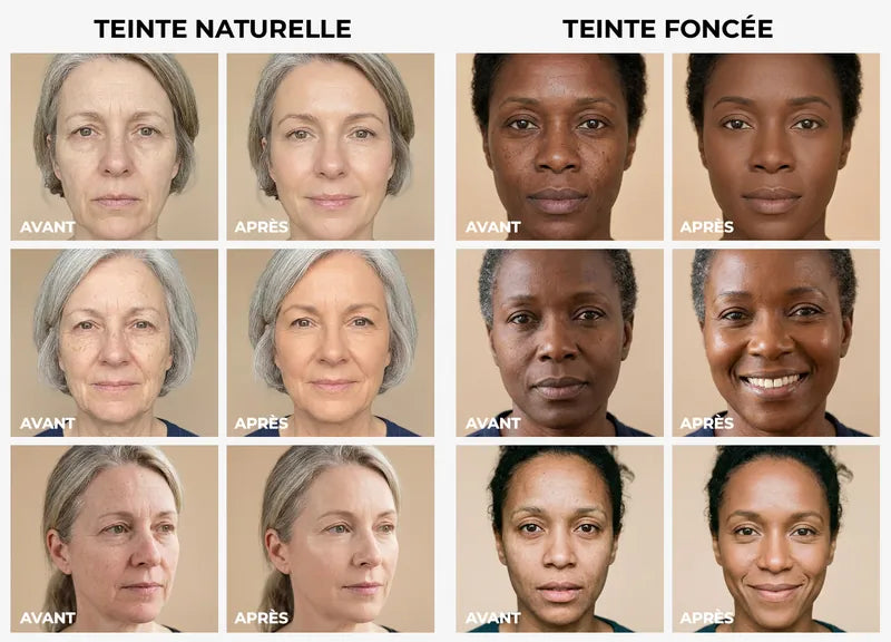 Guide des teintes — Naturelle et Foncée