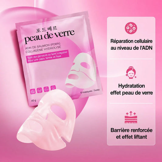 Masque Gel Collagène PDRN Peau de Verre